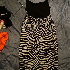Zebra print dress